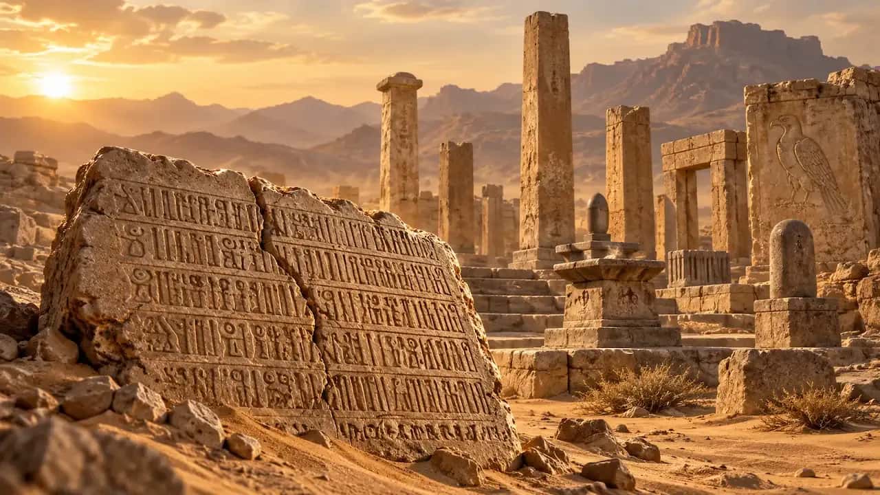 کتیبه و ویرانههای مذهبی عربستان جنوبی مرتبط با بررسی ودّ، سواع، یغوث، یعوق و نسر در قرآن